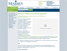 Tablet Screenshot of masseycatering.com
